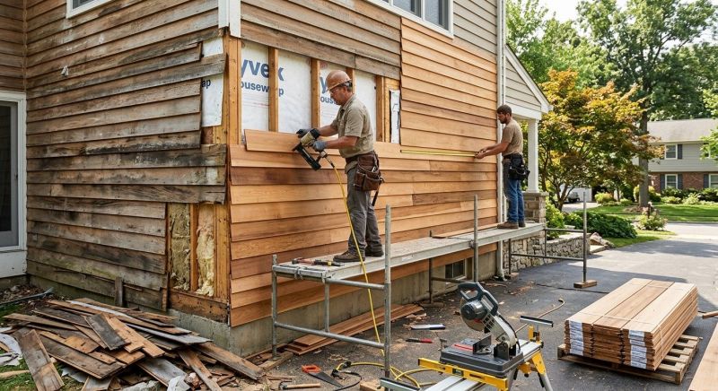 Wood Cladding Replacement in Boston, MA